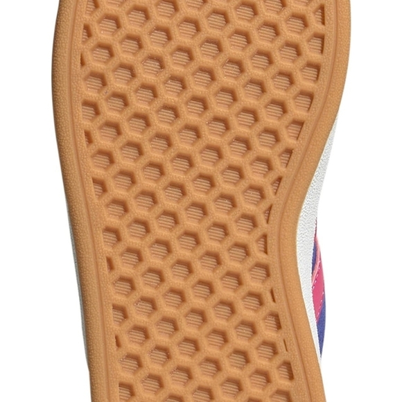 NWT Adidas Grand Court 00s Kids Size 4Y Blue Pink Suede Skate Puffy Tongue - Picture 6 of 9